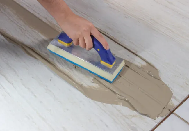 grouting tile