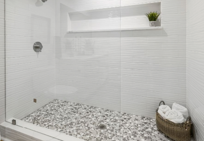 Tools and materials for installing shower floor tiles