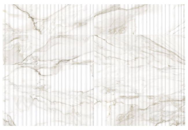 Anatolia Tile Raffino Calacatta Dolce Wall Porcelain 12 X 36 Alto Rectified Matte