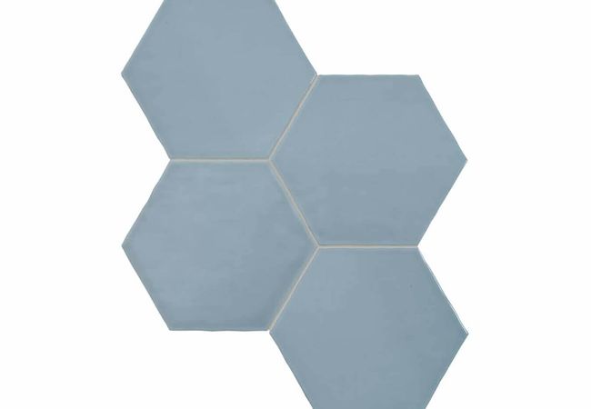 Anatolia Tile Teramoda Sky Porcelain 6 In Hexagon Pressed Glossy