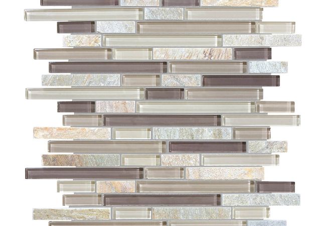 Anatolia Tile Cotton Wood Linear Blend Mosaic