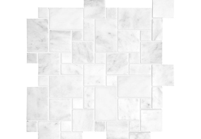 Anatolia Tile Bianco Venatino Mini Versailles Mosaic Polished / Honed Marble