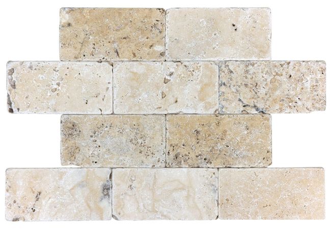 Anatolia Tile Picasso 3 x 6 Tumbled Natural Stone