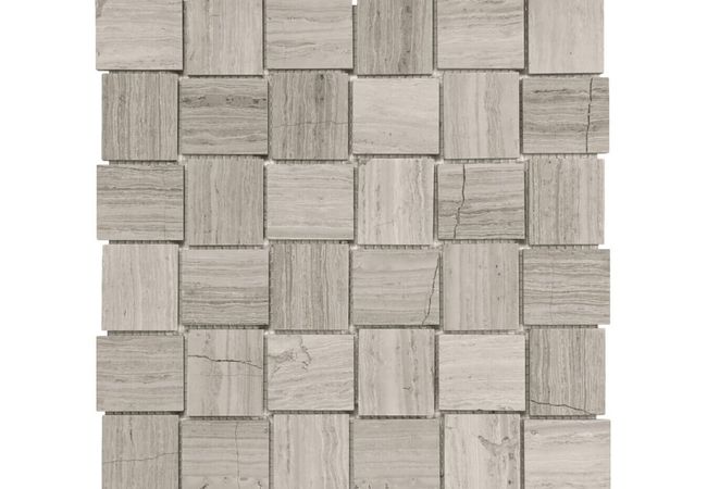 Anatolia Tile Strada Mist Basketweave Mosaic Honed Natural Stone