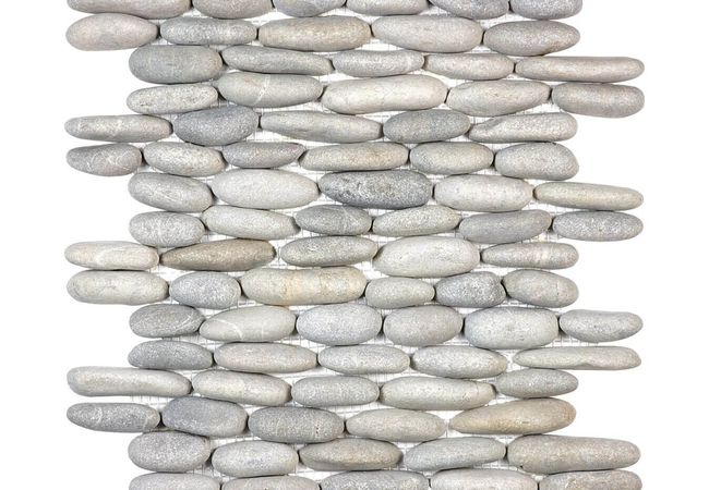 Anatolia Tile Zen Vitality Mica Stacked Pebble Mosaic Matte