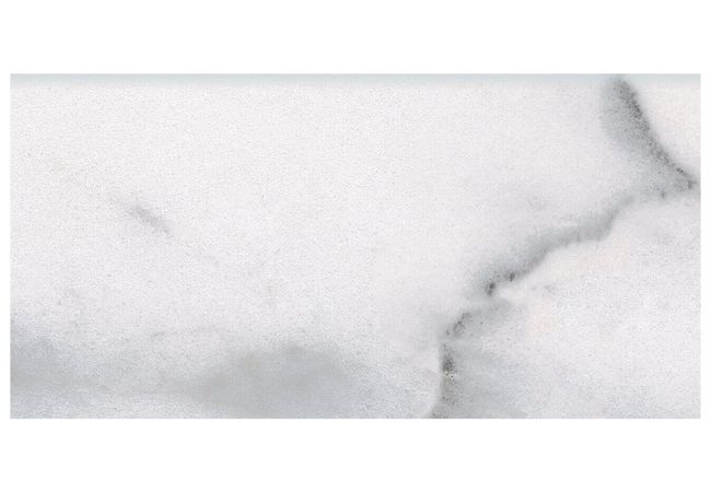 Anatolia Tile Classic Carrara Porcelain 3 x 6 Bullnose Glossy
