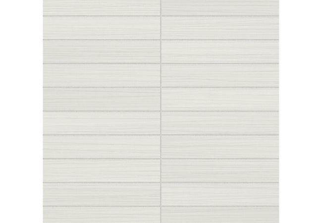 Anatolia Tile Zera Annex Bianco Porcelain 1 X 6 Stacked Mosaic Matte