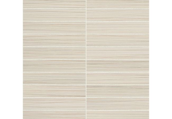 Anatolia Tile Zera Annex Oyster Porcelain 1 X 6 Stacked Mosaic Matte