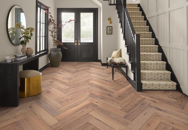 Anderson Tuftex Revival American Walnut Herringbone Sirocca view 2