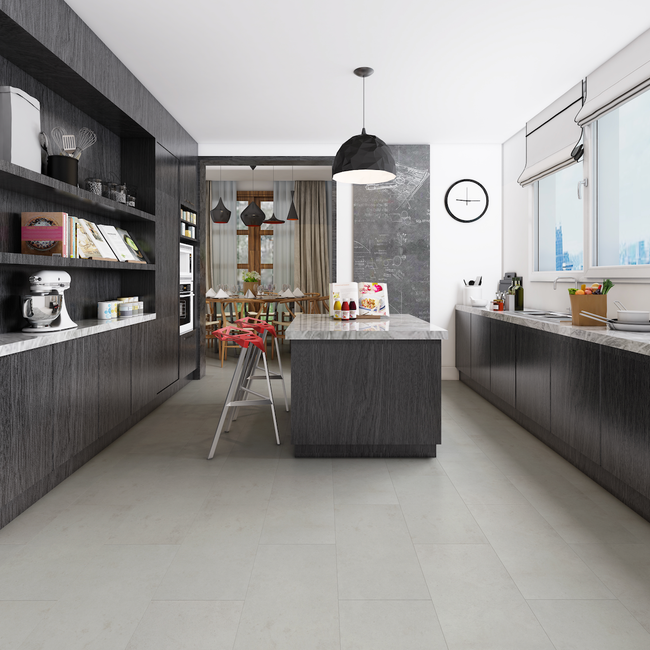 Biyork Hydrogen 5 PRO 3mm Chalk Luxury Vinyl Tile view 2