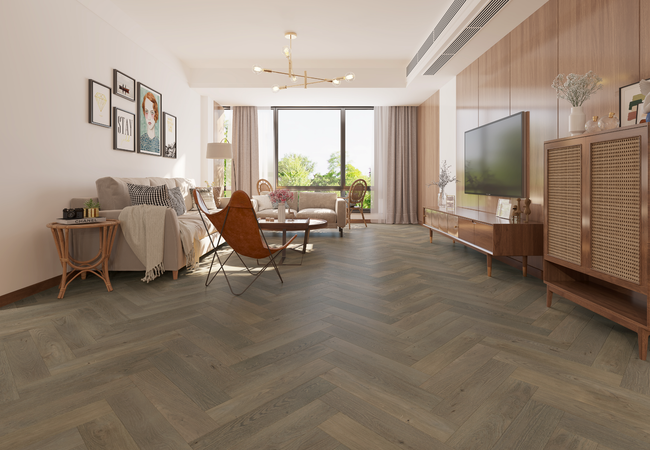 Biyork Floors Nouveau 7 Bespoke European Oak Herringbone Barcelona Noon - Image 2
