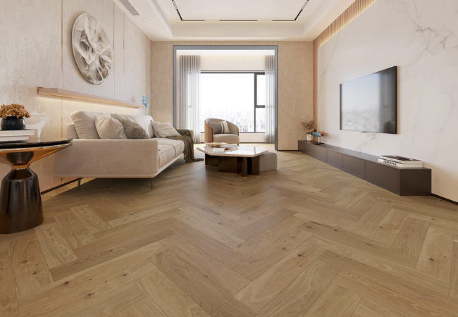 Biyork Floors Nouveau 7 Bespoke European Oak Herringbone Cottage Plank - Image 2