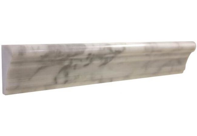 Ciot Tile Bianco Carrara Frame Molding Polished 2''x12''