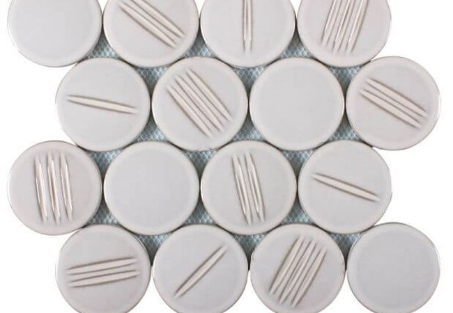 Ciot Tile Retro Clay Button Gypsum