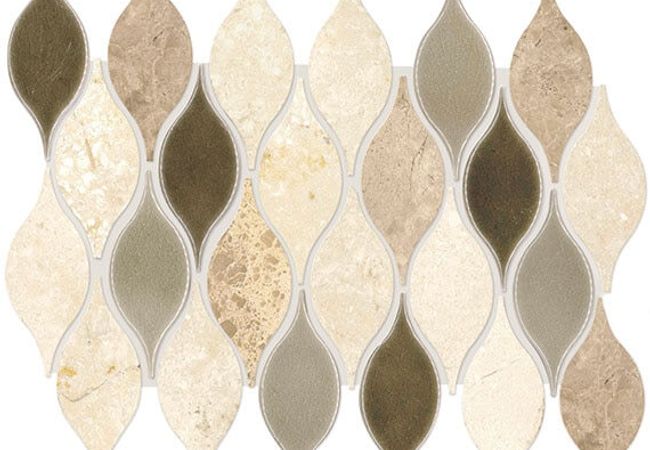 Daltile Decorative Accents Lumia Leaf Beige