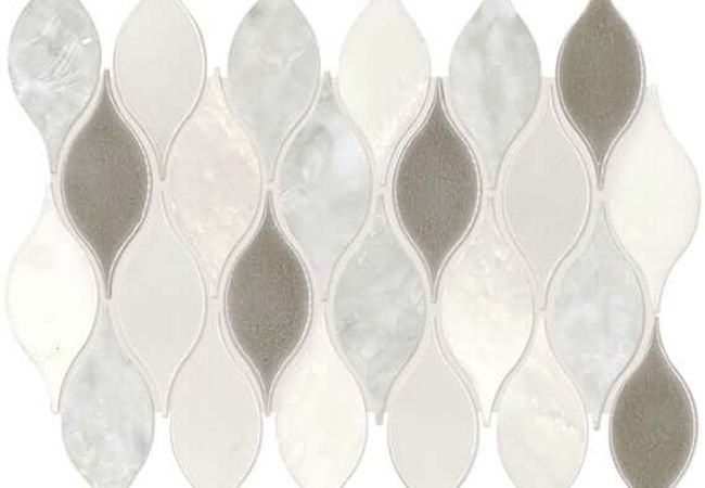 Daltile Decorative Accents Lumia Leaf White D
