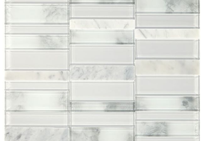 Daltile SimplyStick Mosaix Stormy Mist And Glass Blend