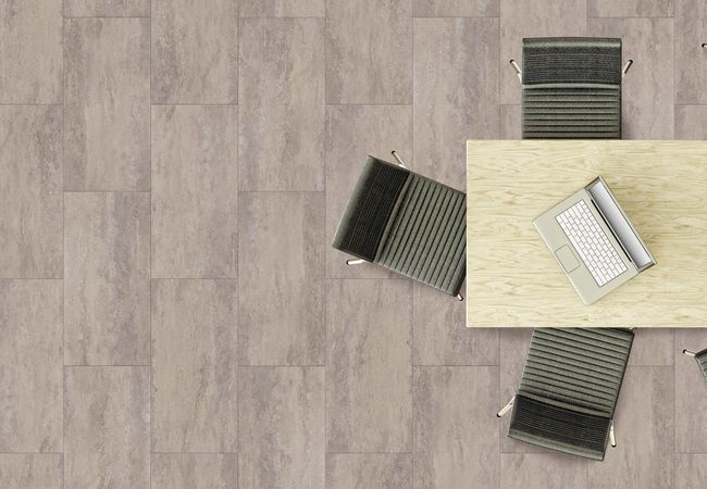 Fuzion SmartDrop Tile Fossil Luxury Vinyl Tile view 2