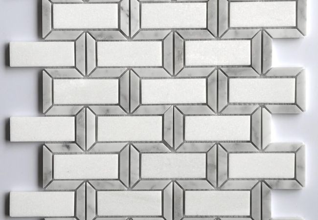 MDR Marble Mosaic Rectangle Thassos