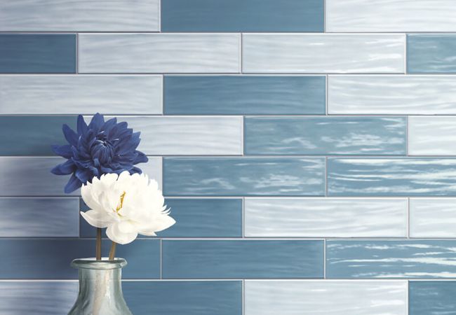 Midgley West Circa Tile 37 Ocean Tile 4"x15" - Glossy - Image 2
