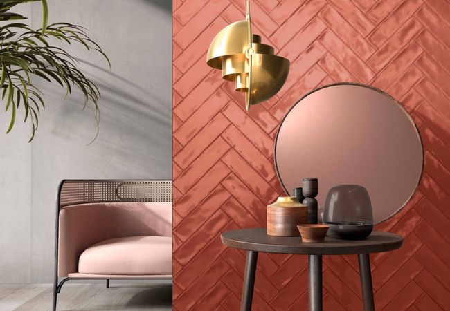 Midgley West Crossroad Brick Clay Tile 3"x12" - Glossy view 2