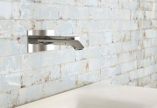 Midgley West Grunge Oxid Tile 3"x12" - Shiny view 2