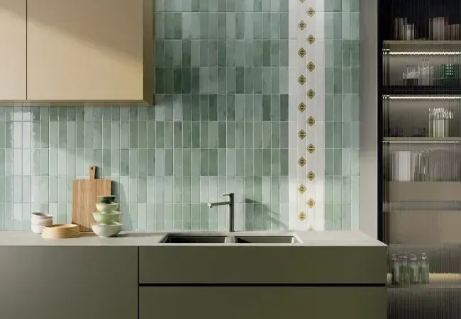 Midgley West Small Beige 2.5"x8" - Bright view 2