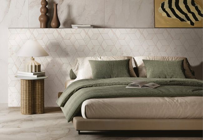 Midgley West Bolgheri Stone White Tile 24"x24" - Natural view 2