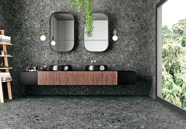 Midgley West Ceppo Di Gré Gré Anthractite Tile 12"x24" - Natural view 2