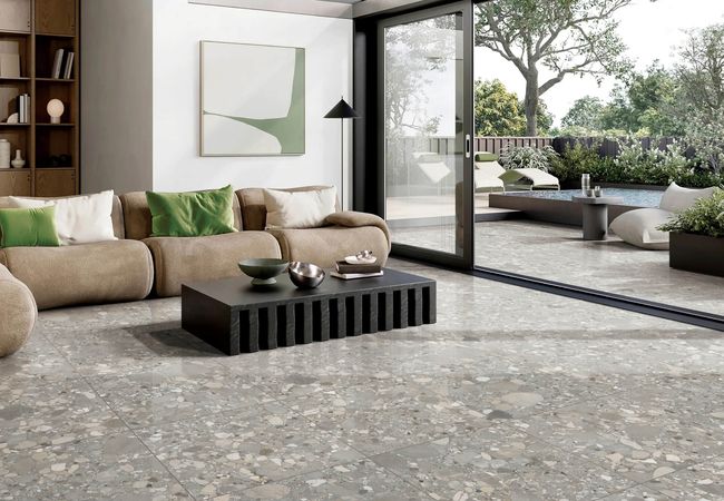 Midgley West Cobbles Iron Tile 12"x24" - Matte view 2