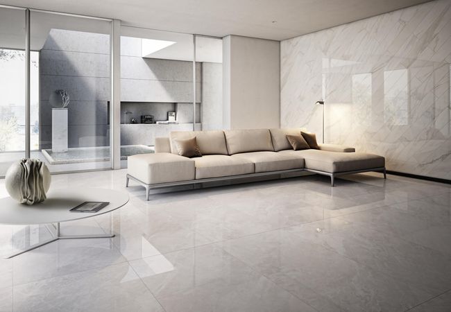 Midgley West Forte Dei Marmi Grey Tile 24"x24" - Polished view 2