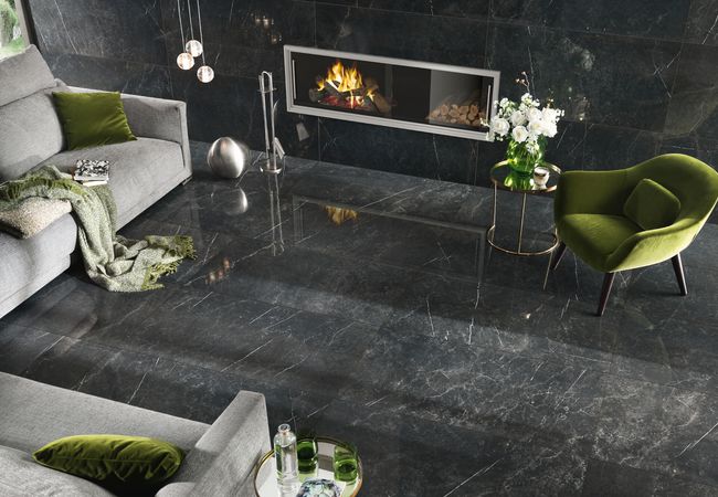 Midgley West Imperial Nero Imperiale Tile 24"x48" - Polished view 2