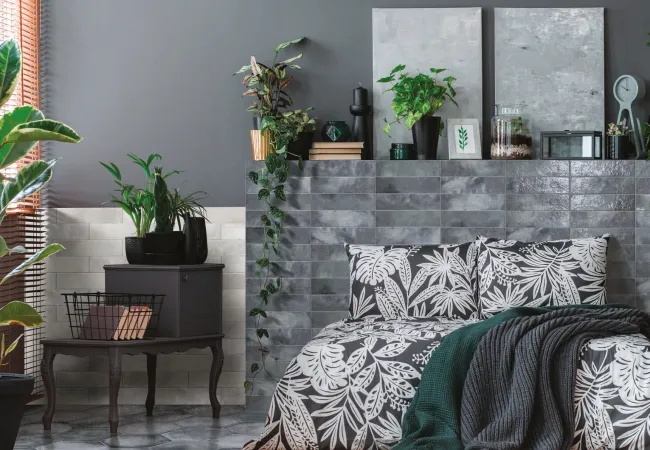 Midgley West Murano Blu Esagona Laguna Mix Tile 9.5"x11" Hex - Glossy view 2