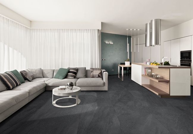 Midgley West Nature Nero Tile 24"x24" - Natural view 2