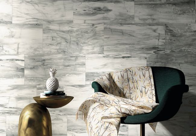 Midgley West Petrified Wood White Tile 12"x24" - Polished view 2