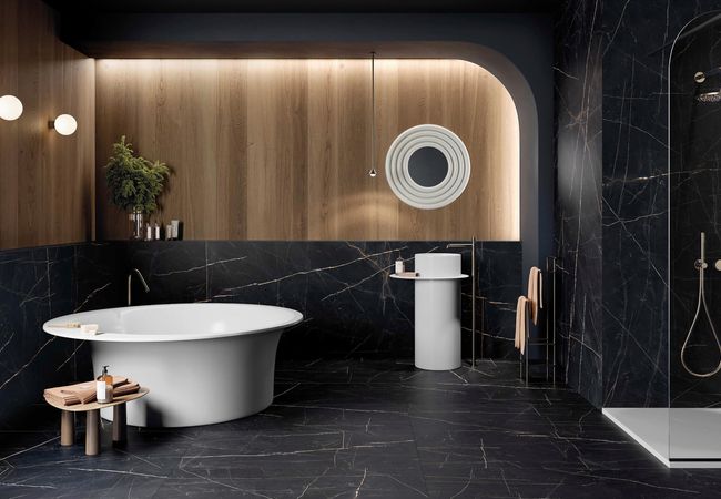 Midgley West Sensi Precious Black Tile 48"x48" - Antique 3D - Image 2