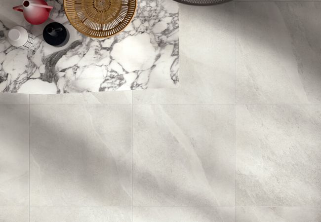 Midgley West Slash Ivory Tile 4"x24" Chevron - Natural - Image 2