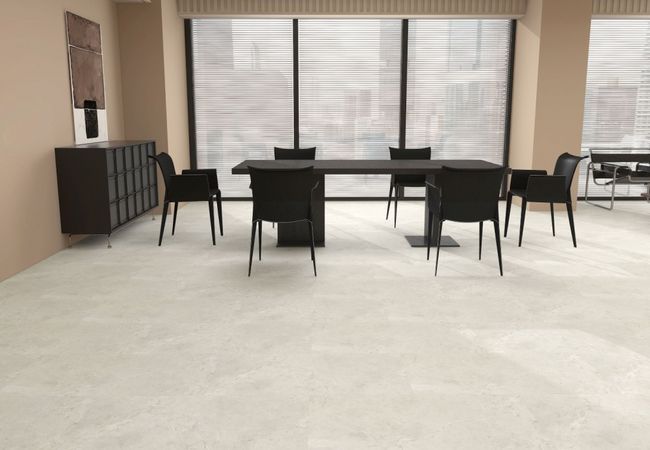 NAF Aqua Commercial Ivory Luxury Vinyl Tile view 2