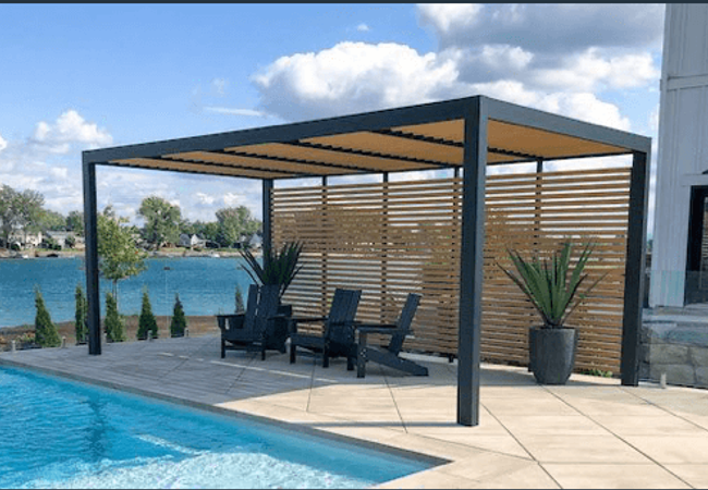 NewTechWood UH17 Screen and Partition Beams Narrow Red Cedar view 2