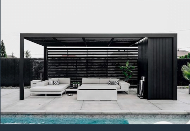 NewTechWood UH25 Screen and Partition Beams Medium Ebony view 2