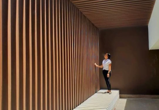 NewTechWood UH26 Screen and Partition Beams Large Brazilian Ipe view 2