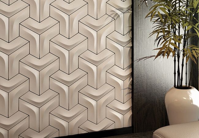 Olympia Arc Matte & Gloss Wall Tiles Colors: Carbon Black, Claret Red, Dove Cream, Marine Blue Size: 12" X 5"