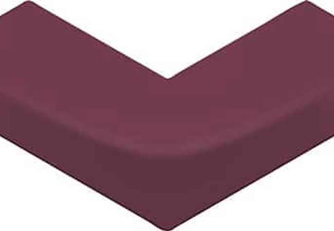 Olympia Arc Matte & Gloss Wall Tiles Colors: Carbon Black, Claret Red, Dove Cream, Marine Blue Size: 12" X 5" view 3