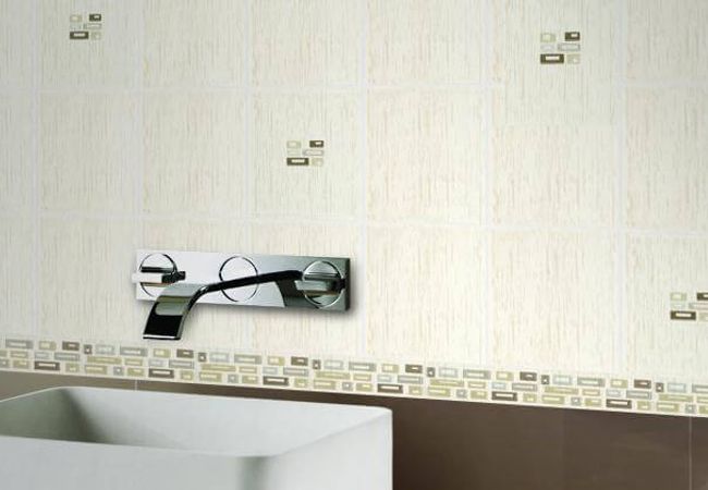 Olympia Bamboo Matte Ceramic Wall Tiles Colors: Off White, Beige, Grey
