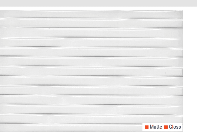 Olympia Brick Matte and Gloss Ceramic Wall Tiles Color: White Size: 8" X 12"