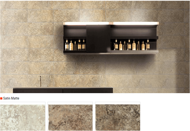 Olympia Imperial Satin Matte Ceramic Wall Tiles Color: White, Beige, Noce Size: 10 X 13