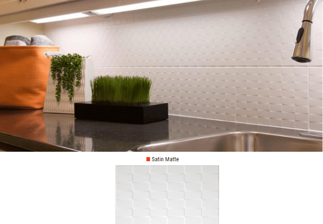 Olympia Twill Satin Matte Ceramic Wall Tiles Color: White Size: 8 X 12