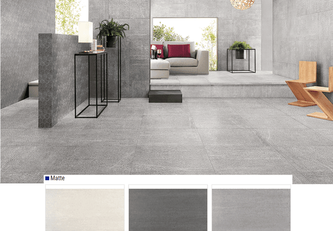 Olympia Alpine Matte Porcelain Tiles Color: Bianco White, Dark Grey, Light Grey Size: 18x36, 24x24