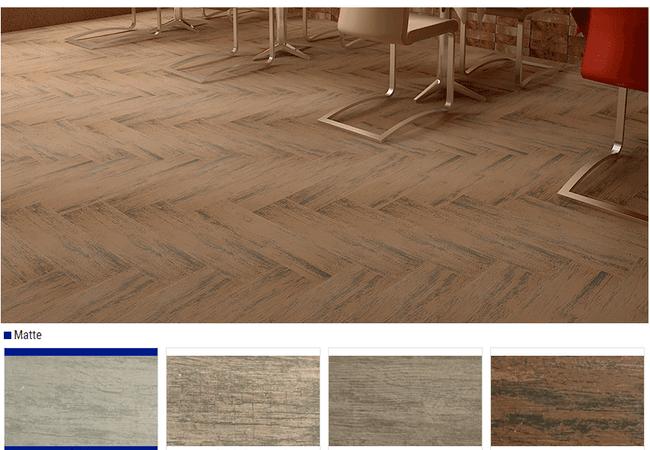 Olympia Arbour Matte Wood Look Porcelain Tiles Color: Grigio, Mushio Olive Green, Brown, Moka Size: 6x24
