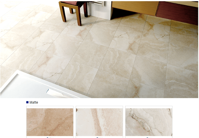 Olympia Augusta Matte Glazed Porcelain Tile Color: Beige, Bone, Grey Size: 18x18